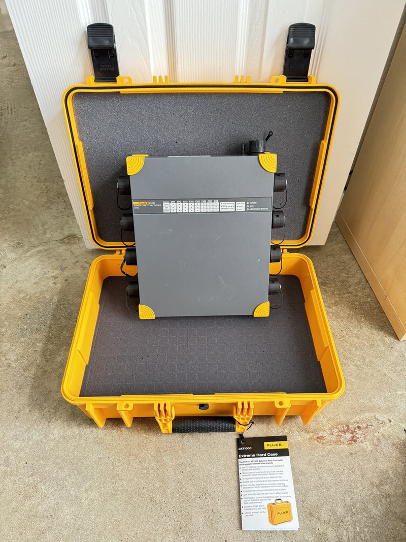 FLUKE 1760 THREE PHASE POWER QUALITY RECORDER TOPAS WITH BOX