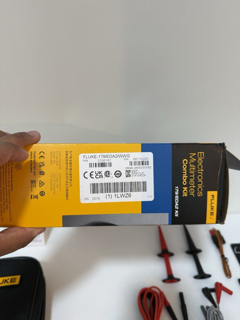 FLUKE 179/EDA2 MULTIMETER COMBO KIT CALIBRATED 2025