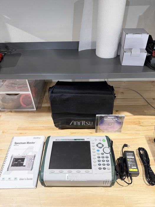 ANRITSU MS2721A SPECTRUM MASTER ANALYZER  W/ CHARGER & MANUAL (TESTED)SHIPS FREE