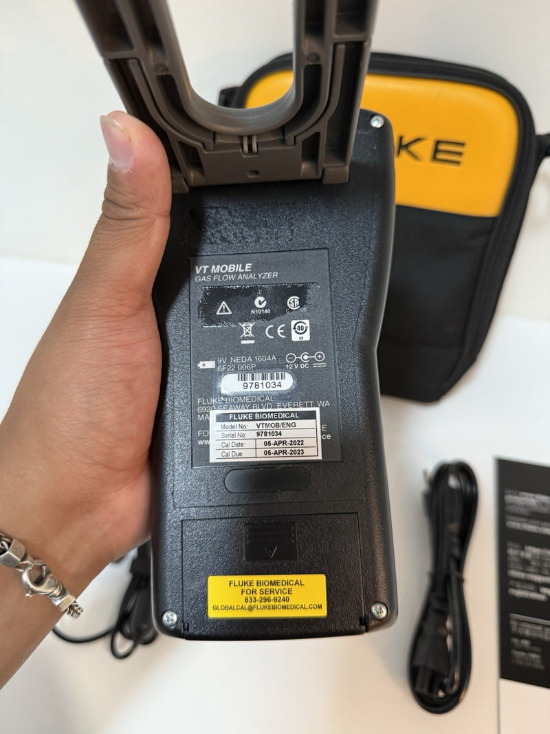 FLUKE BIOMEDICAL VT MOBILE GAS FLOW VENTILATOR ANALYZER TESTED