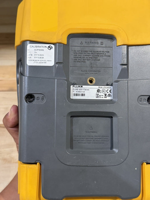 FLUKE 435 II POWER QUALITY & ENERGY ANALYZER W/ CHARGER- CALIBRATED 2026