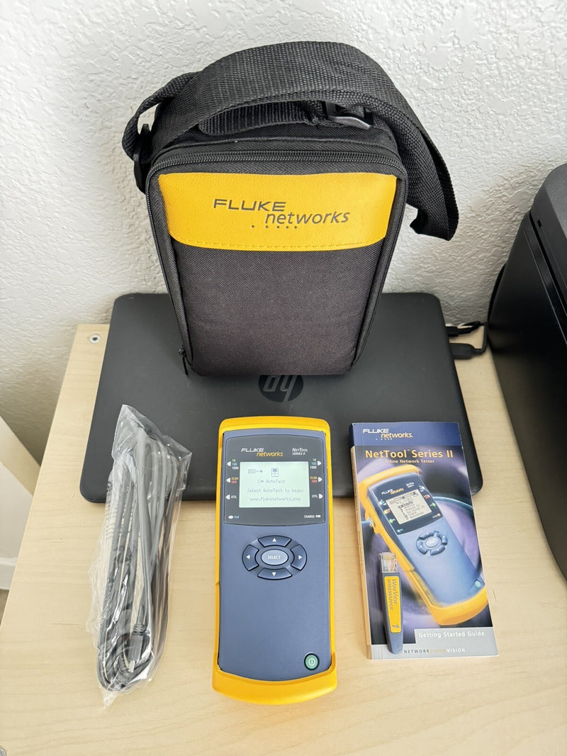 FLUKE NETWORKS NETTOOL SERIES II INLINE NETWORK TESTER 10/100/1000 INTELLITONE