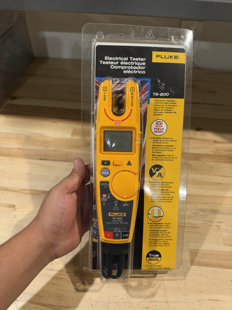 FLUKE T6-600 ELECTRICAL TESTER 600V CAT III (TESTED) SHIPS FAST NEW
