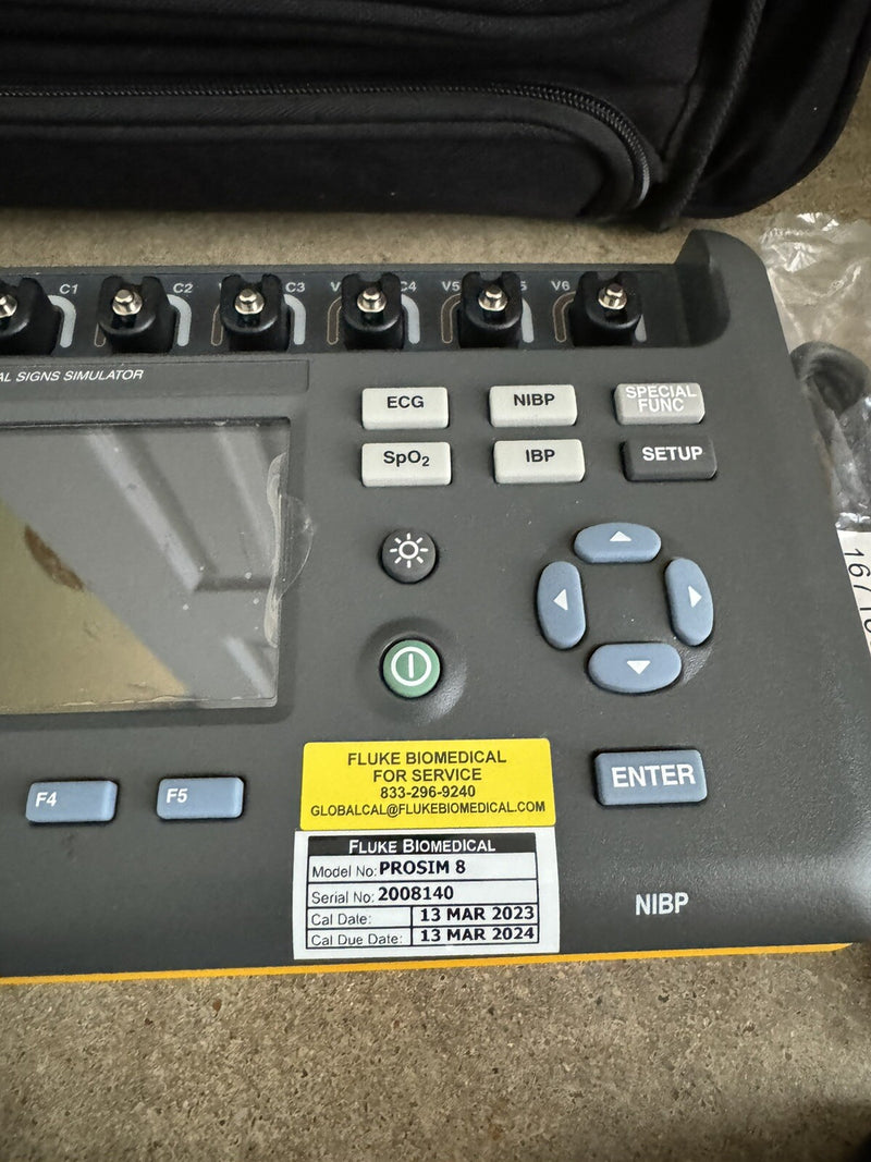 FLUKE BIOMEDICAL PROSIM 8 VITAL SIGNS SIMULATOR CALIBRATED 2024