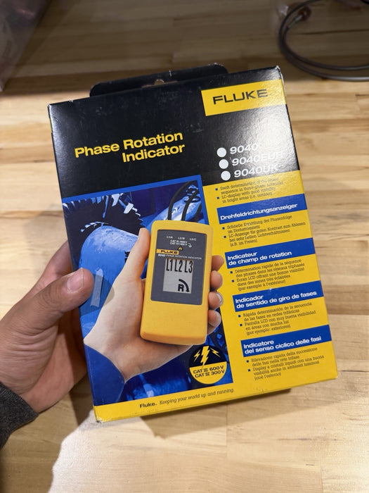 FLUKE 9040 3 PHASE ROTATION INDICATOR TESTER (NEW FACTORY SEALED) SHIPS FAST