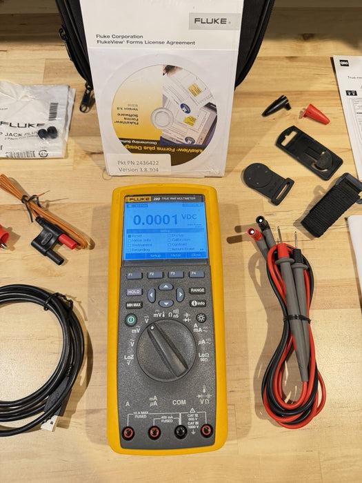 FLUKE 289 FVF COMBO KIT TRUE-RMS DATA LOGGING MULTIMETER (FREE SHIPPING) TESTED