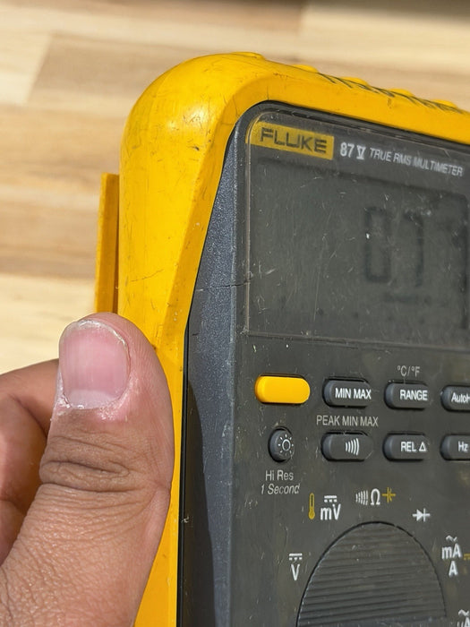 FLUKE 87V TRUE RMS MULTIMETER W/ LEADS - TESTED (SHIPS FAST)