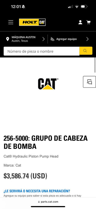 CAT 256-5000 HEAD PUMP GP / NEW SEALED - FREE SHIPPING