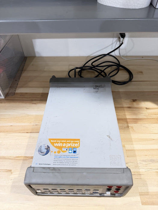 AGILENT 34401A 6 1/2 DIGIT MULTIMETER W/ LEADS (TESTED) SHIPS FAST