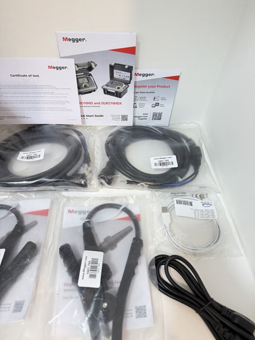 MEGGER DLRO10HDX DIGITAL LOW RESISTANCE OHMMETER KIT(NEW FACTORY SEALED)CAL 2025
