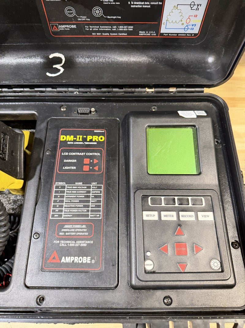 AMPROBE DM-II PRO DAT LOGGER RECORDER WITH ACCESSORIES