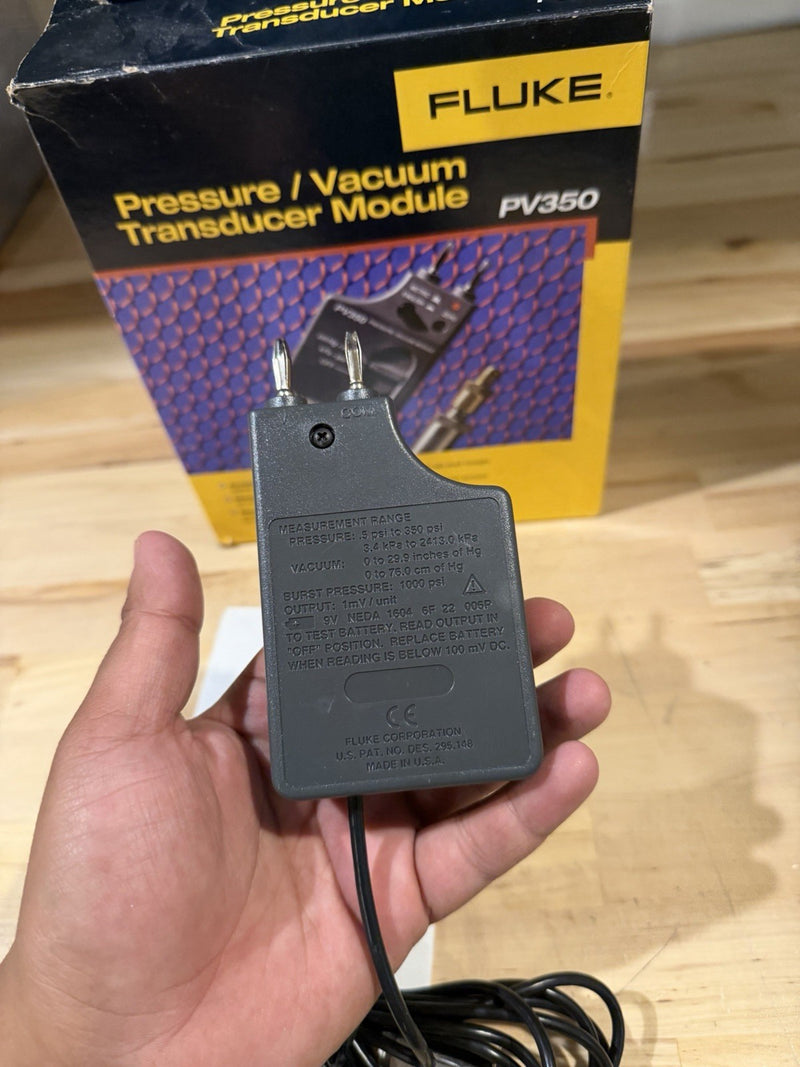 FLUKE PV350 PRESSURE VACUMM TRANSDUCER MODULE TESTED