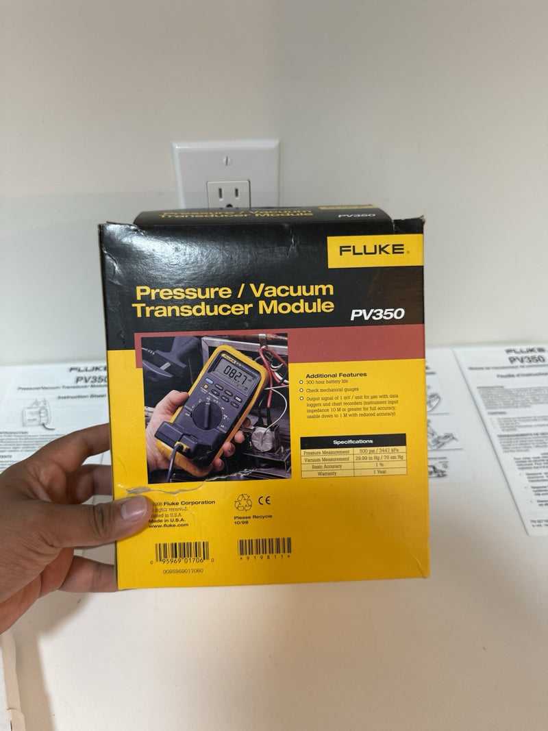 FLUKE PV350 PRESSURE VACUMM TRANSDUCER MODULE TO FIND RARE
