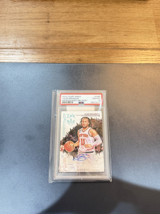 2022 COURT KINGS JALEN BRUNSON IMPRESSIONIST INK-RUBY #11JBK PSA 10 GEM MINT49
