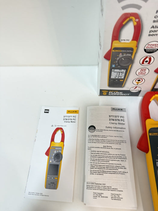 FLUKE 378 FC NON-CONTACR VOLTAGE CLAMP METER CALIBRATED 2025 NEW SEALED