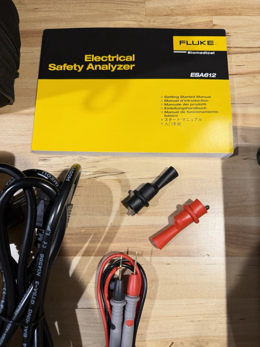 FLUKE ESA612 230V ELECTRICAL SAFETY ANALYZER W/ ACCESSORIES (TESTED) SHIPS FREE