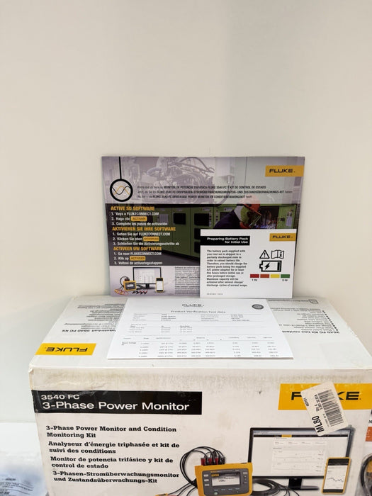 FLUKE 3540 FC 3-PHASE POWER MONITOR KIT (NEW FACTORY SEALED) FREE SHIPPING
