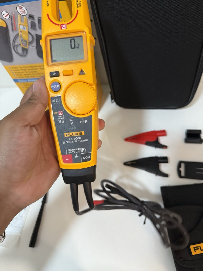 FLUKE T6-1000 ELECTRICAL TESTER WITH TPAK-HT6 AC285 KIT