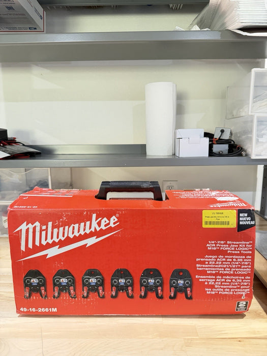 MILWAUKEE 49-16-2661M 1/4”-7/8” STREAMLINE ACR PRESS JAW KIT -NEW FACTORY SEALED