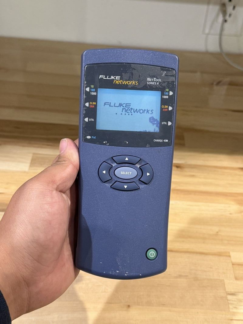 FLUKE NETWORKS NET TOOL SERIES II WITH CHARGER TESTED