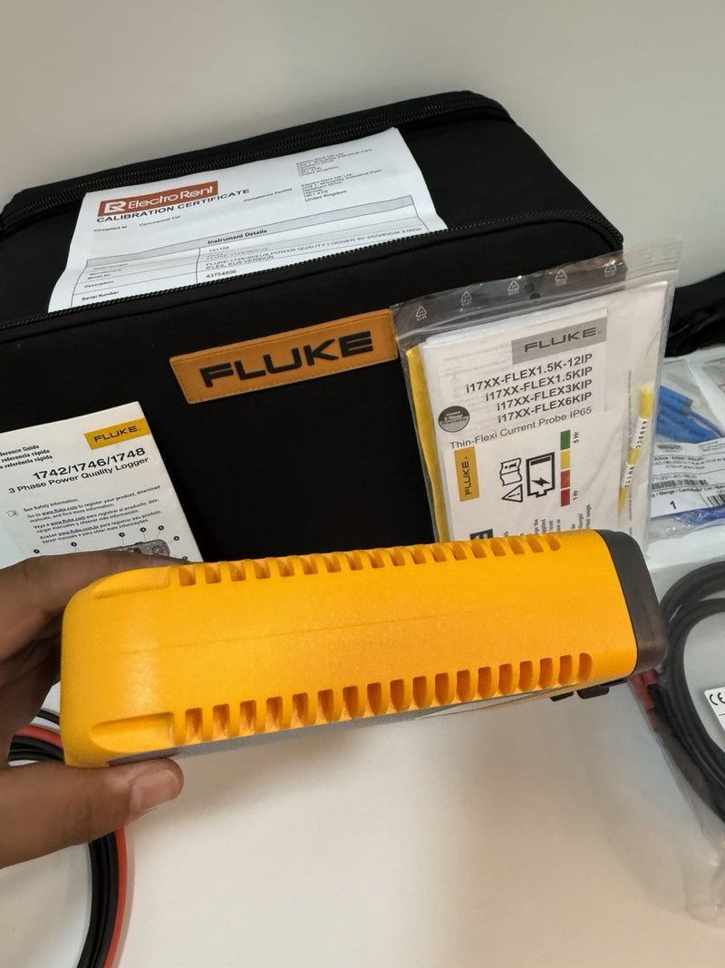 FLUKE 1748 3 PHASE POWER QUALITY LOGGER CALIBRATED 2027 TESTED