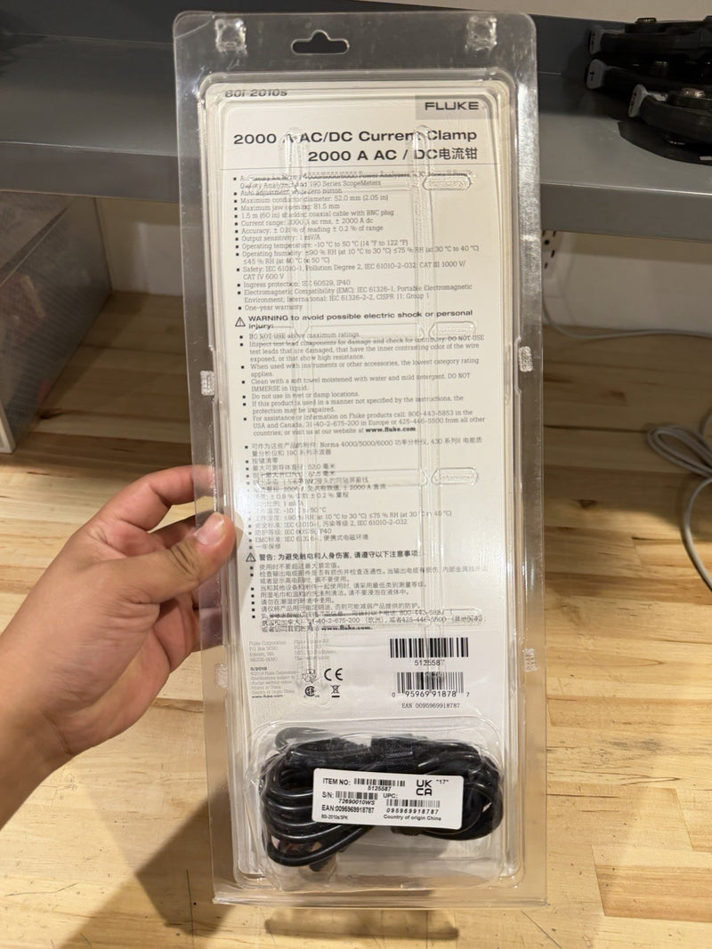 FLUKE 80I-2010S 200 A AC/DC CURRENT CLAMP 2000 A AC / DC (NEW SEALED) SHIPS FAST