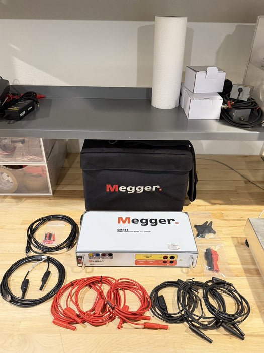 MEGGER SMRT 1 SMART PROTECTIVE RELAY TEST SYSTEM (CALIBRATED 2026) W/ CABLES
