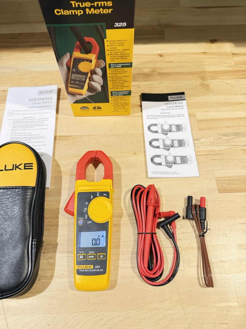 FLUKE 325 TRUE RMS CLAMP METER SHIPS FAST - NEW