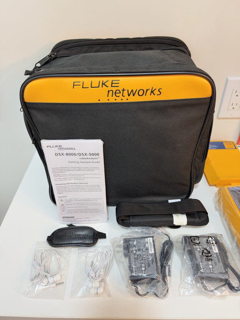 FLUKE NETWORKS DSX2-5000 LAN CABLE CERTIFIBER TESTER CALIBRATED 2024 NEW