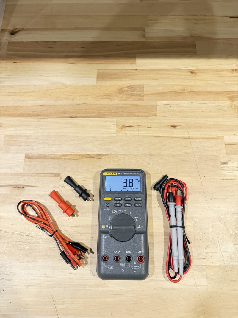 FLUKE 87V TRUE RMS MULTIMETER W/ LEADS (TESTED) SHIPS FAST