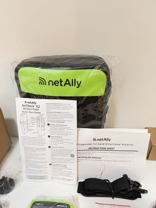 NETALLY AIRCHECK G2 KIT W/ ANTENNA & ACCESSORIES NEW FACTORY SEALED - SHIPS FREE