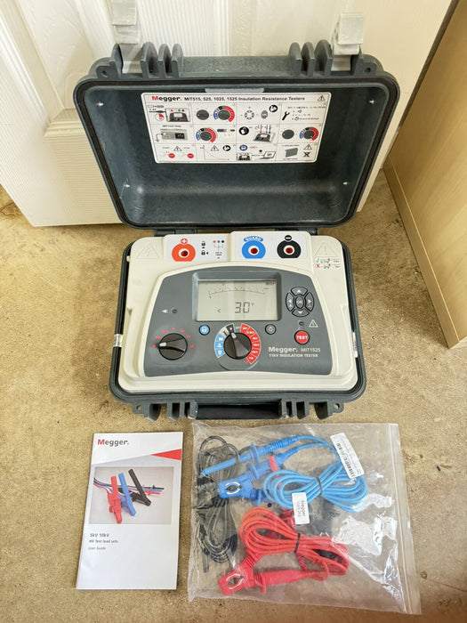 MEGGER MIT1525 15 KV HIGH VOLTAGE INSULATION RESISTANCE TESTERCALIBRATED 2024