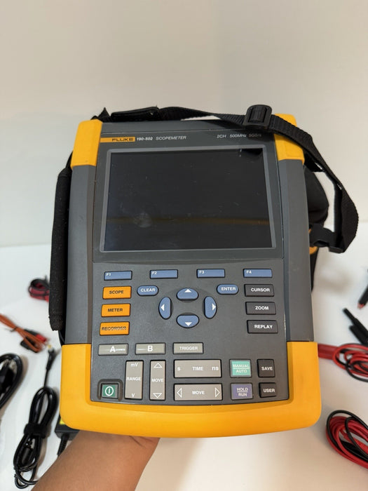 FLUKE 190-502 SCOPEMETER 2CH 500MHZ 5GS/S TESTED