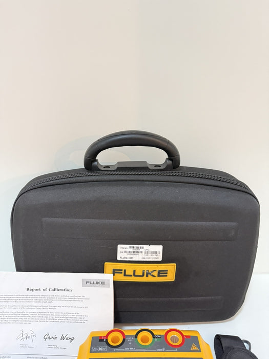 FLUKE 1537 INSULATION RESISTANCE TESTER & MEGOHMMETER (CALIBRATED 2024) NEW