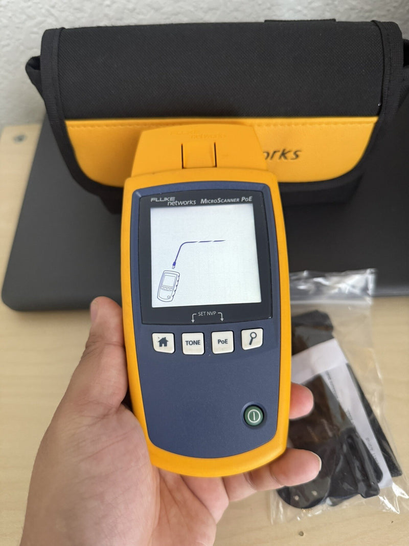 FLUKE NETWORKS MicroScanner Network Cable & PoE Tester FREE SHIPPING