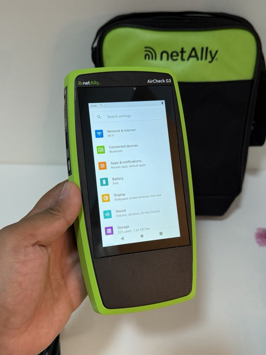 NETALLY AIRCHECK G3 PRO WIRELESS TESTER W/ CHARGER & BAG - SHIPS FAST / TESTED