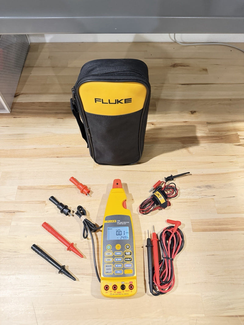 FLUKE 773 MILLIAMP PROCESS CLAMP W/ LEADS (TESTED) FREE SHIPPING