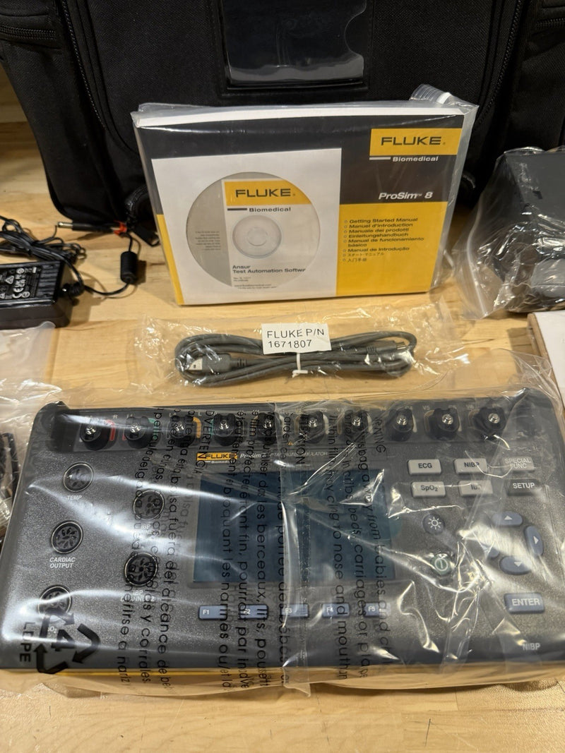 FLUKE BIOMEDICAL PROSIM 8 & SPOT SPO2 MODULE KIT (NEW) FREE SHIPPING
