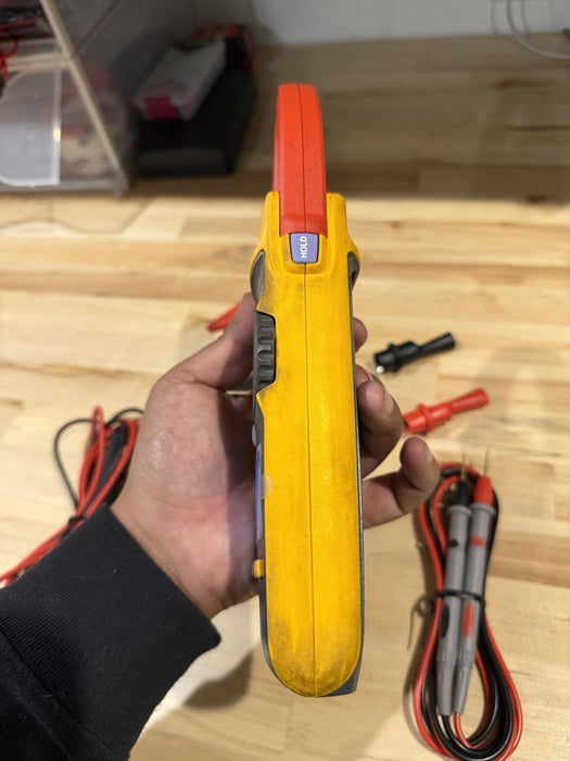 FLUKE 376FC WIRELESS TRUE RMS AC/DC CLAMP METER W/LEADS - SHIPS FAST
