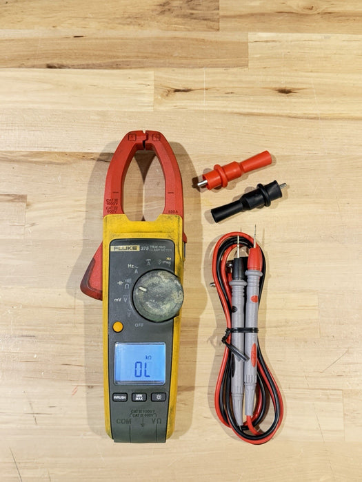 FLUKE 375 TRMS CLAMP METER W/ LEADS & CLIPS (SHIPS FAST)