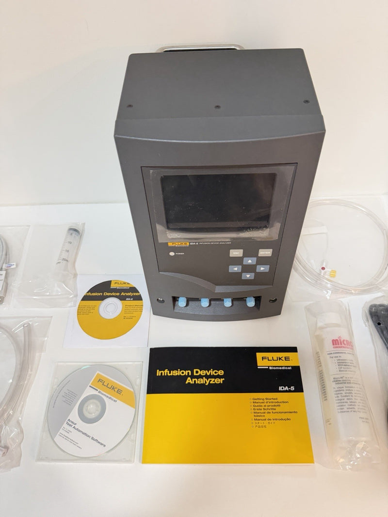 FLUKE BIOMEDICAL IDA-5 INFUSION DEVICE ANALYZER KIT 4 CHANNEL (NEW SEALED)