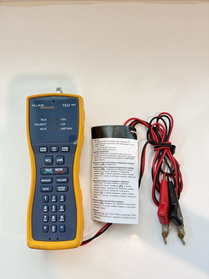 FLUKE NETWORKS TS23 PRO TEST SET TESTED