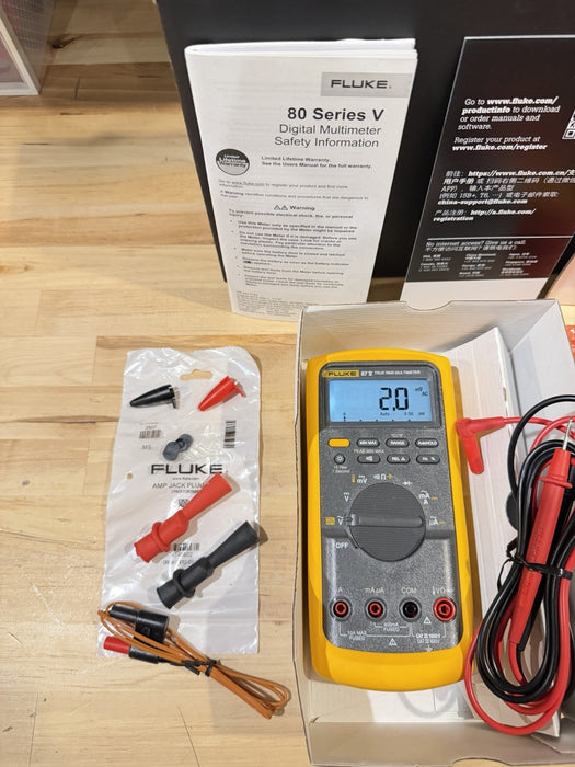 FLUKE 87V/IMSK INDUSTRIAL MULTIMETER SERVICE KIT WITH I400 AC CURRENT CLAMP