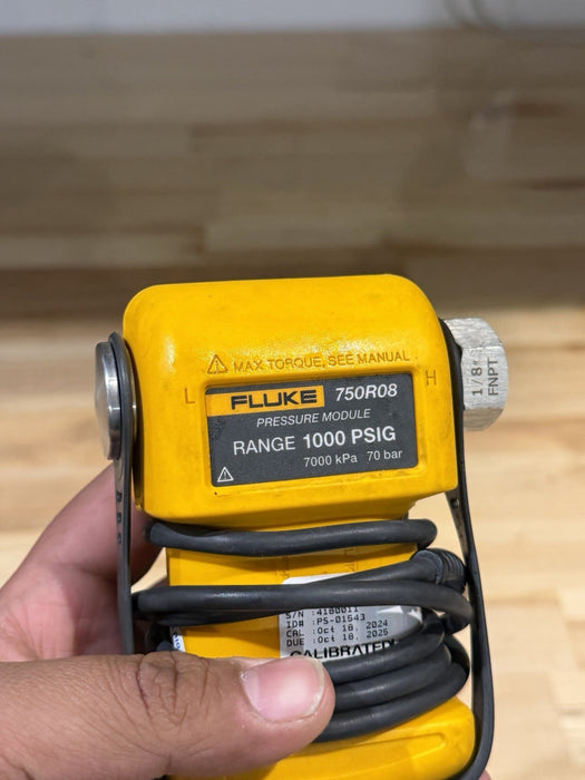 FLUKE 750R08 PRESSURE MODULE RANGE 1000 PSIG 7000KPA 70BAR (TESTED) SHIPS FAST