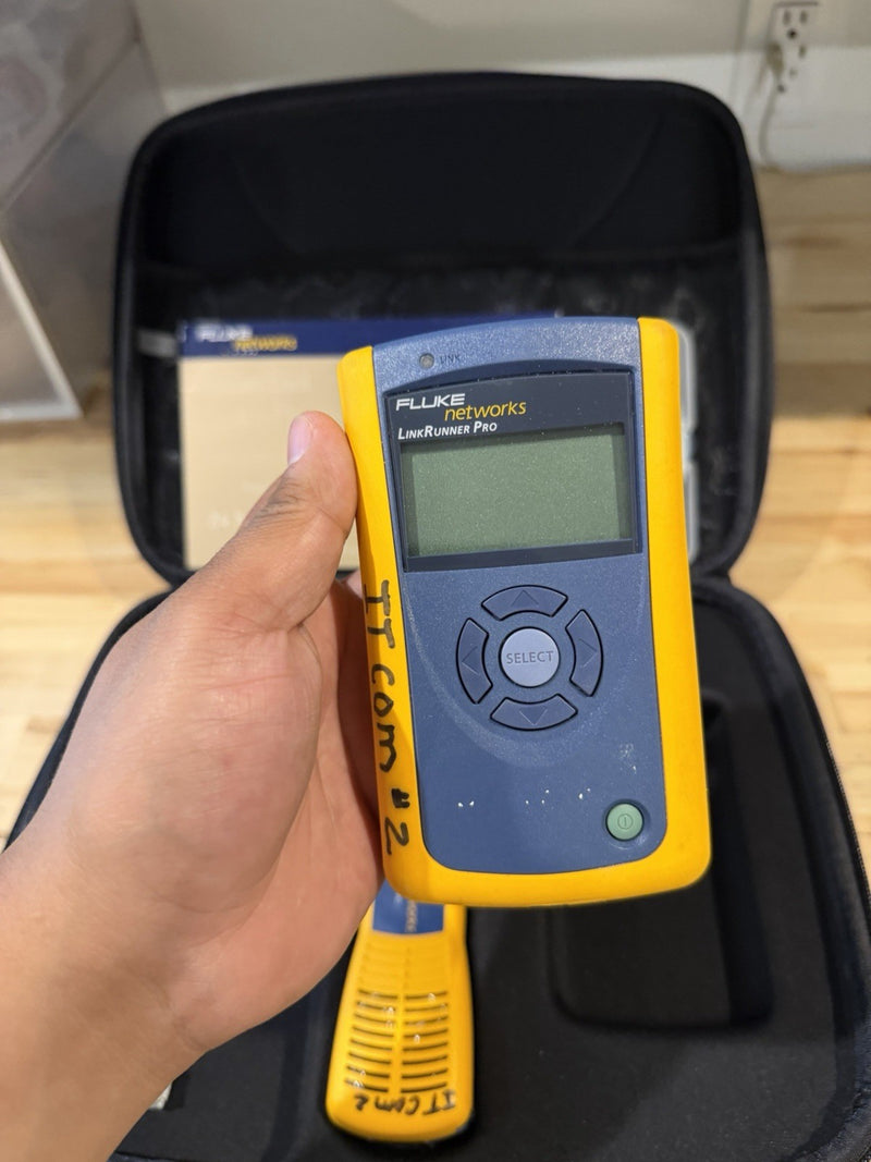 FLUKE NETWORKS LINKRUNNER PRO & INTELLITONE 200 KIT TESTER TESTED