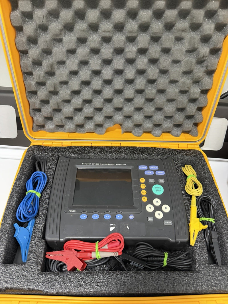 HIOKI 3196 POWER QUALITY ANALYZER WITH PROBES & LEADS TESTEE