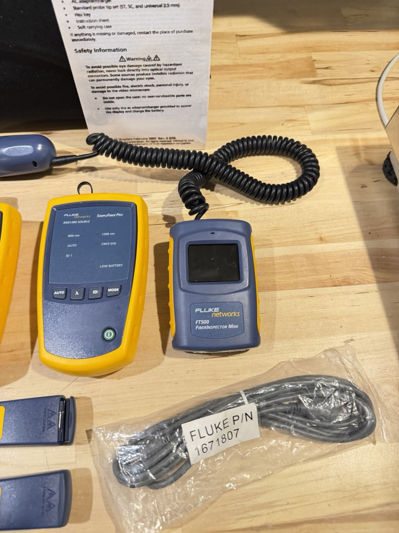FLUKE NETWORKS FTK-1450 SIMPLIFIBER PRO FIBER VERIFICATION KIT( FAST SHIPPING)