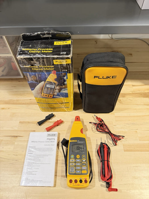 FLUKE 773 MILLIAMP PROCESS CLAMP (TESTED) FREE SHIPPING