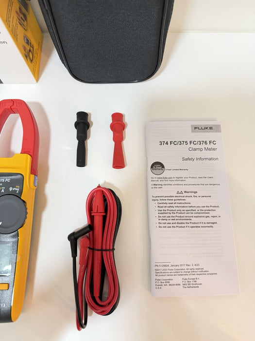 FLUKE 375 FC WIRELESS TRMS AC/DC CLAMP METER NEW SEALED