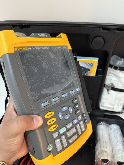 FLUKE 199C 200MHZ 2.5GS/S SCOPEMETER COLOR ACCESSORIES NEW